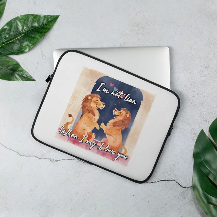 I'm Not Lion Laptop Sleeve product image (2)