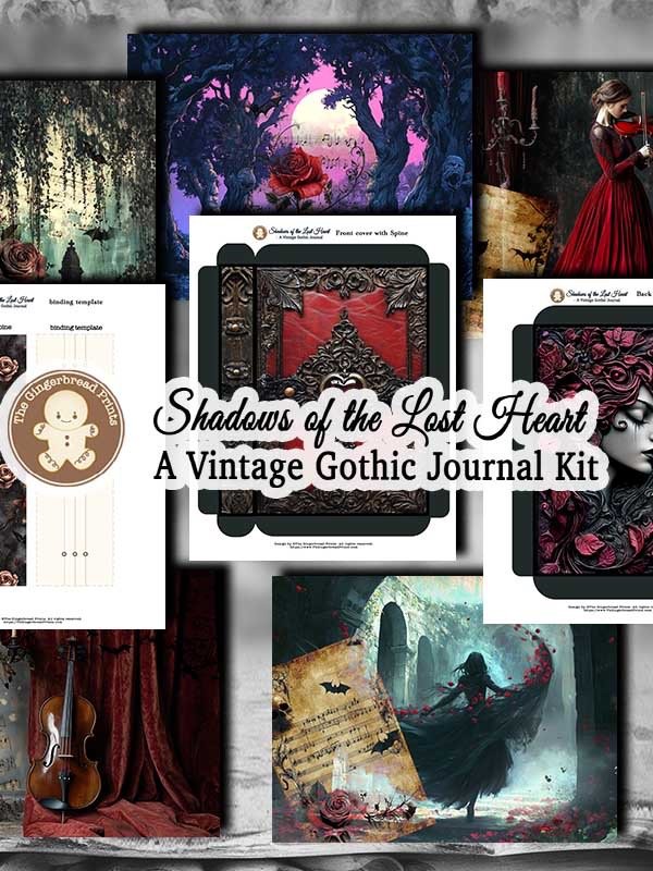 Shadows of the Lost Heart Journal+Ephemera Jumbo Kit Digital Download product image (2)