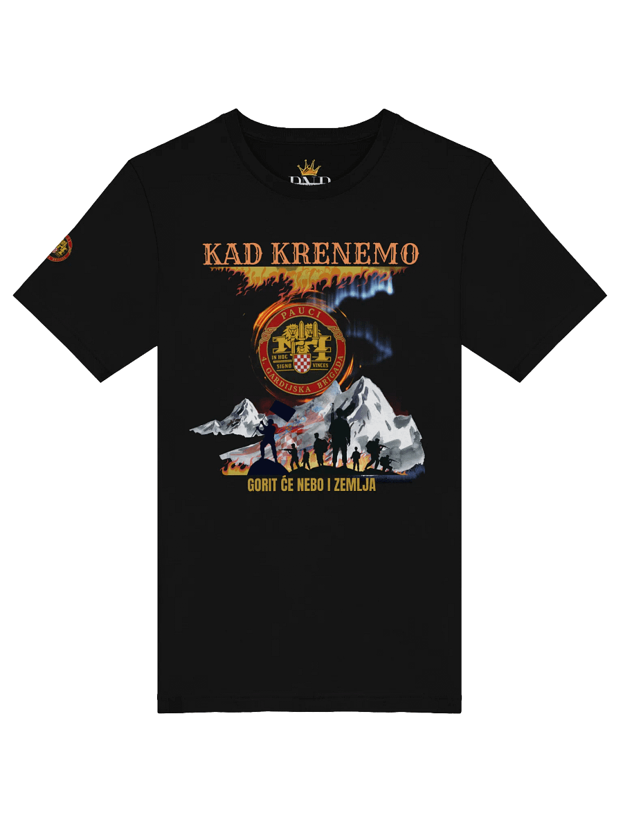 Pauci ,Oluja slogan Kad krenemo Gorit će nebo i zemlja T-Shirt product image (28)