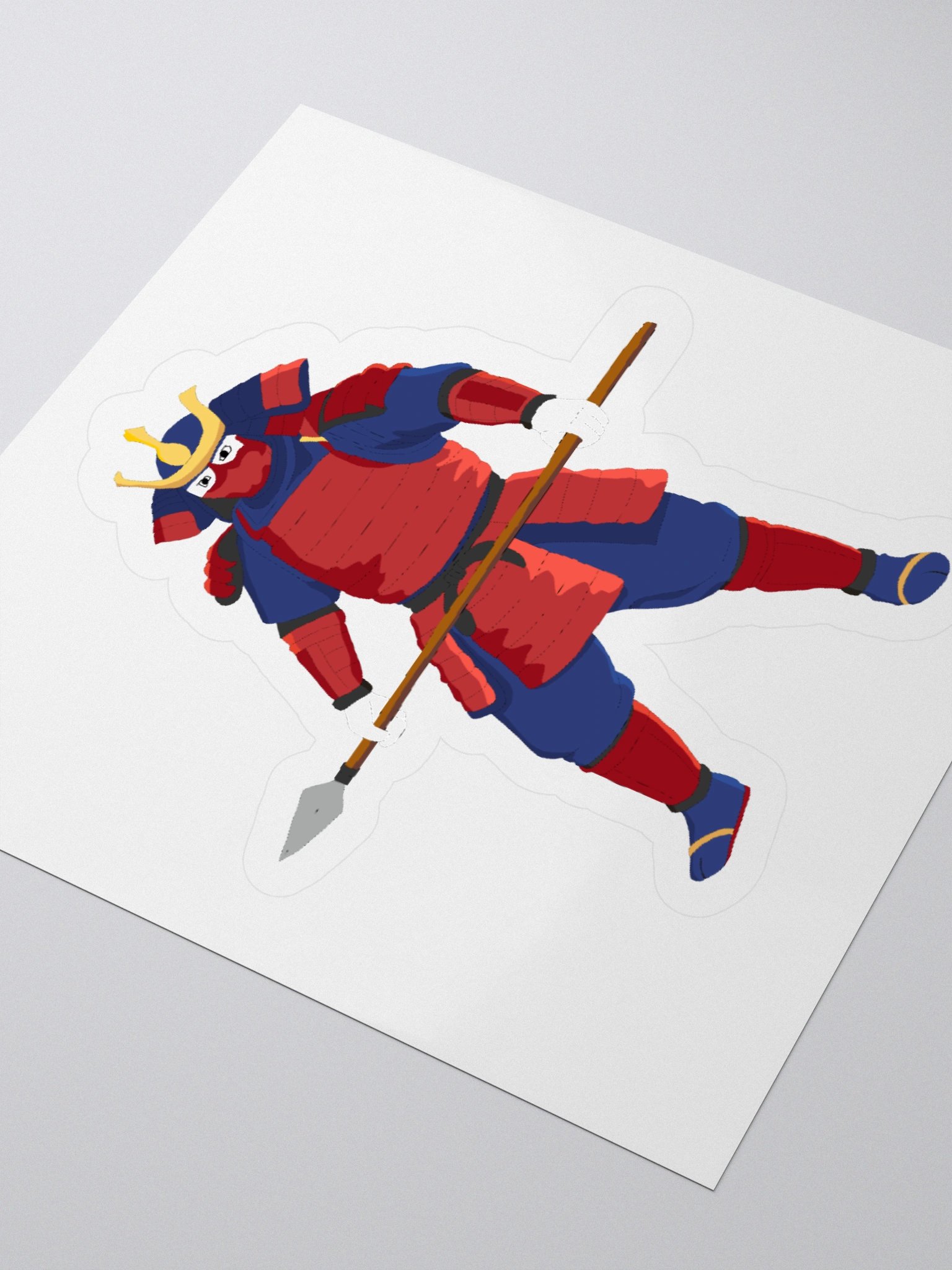 Samurai Wojak Funkmation Cartoon Colorful Style Sticker product image (9)