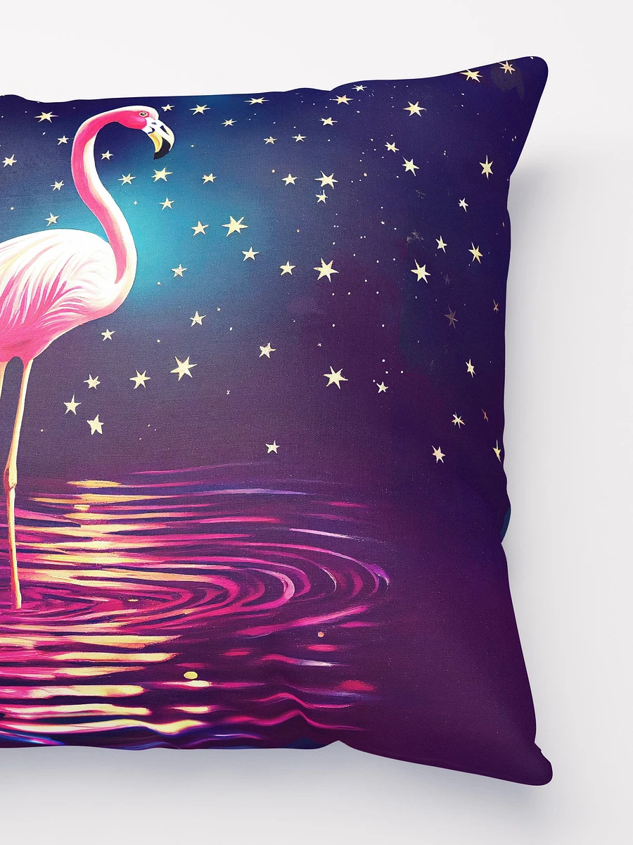 Pink Flamingo - Starry Night Throw Pillow product image (3)