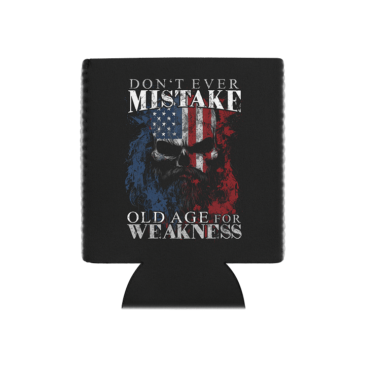 Don't Mistake Old Age for Weakness Coozie product image (1)