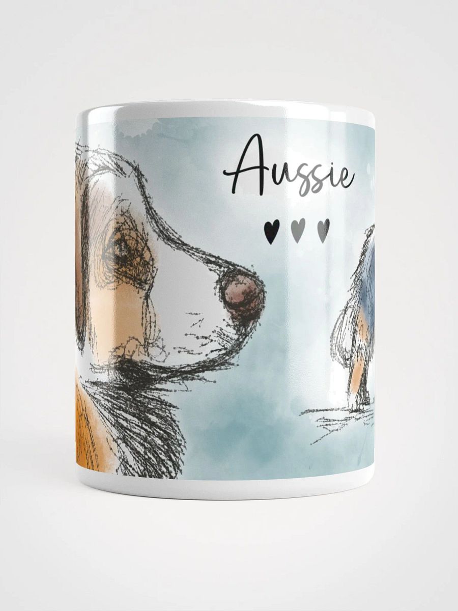 Hand Drawn Aussie Love White Glossy Mug product image (15)