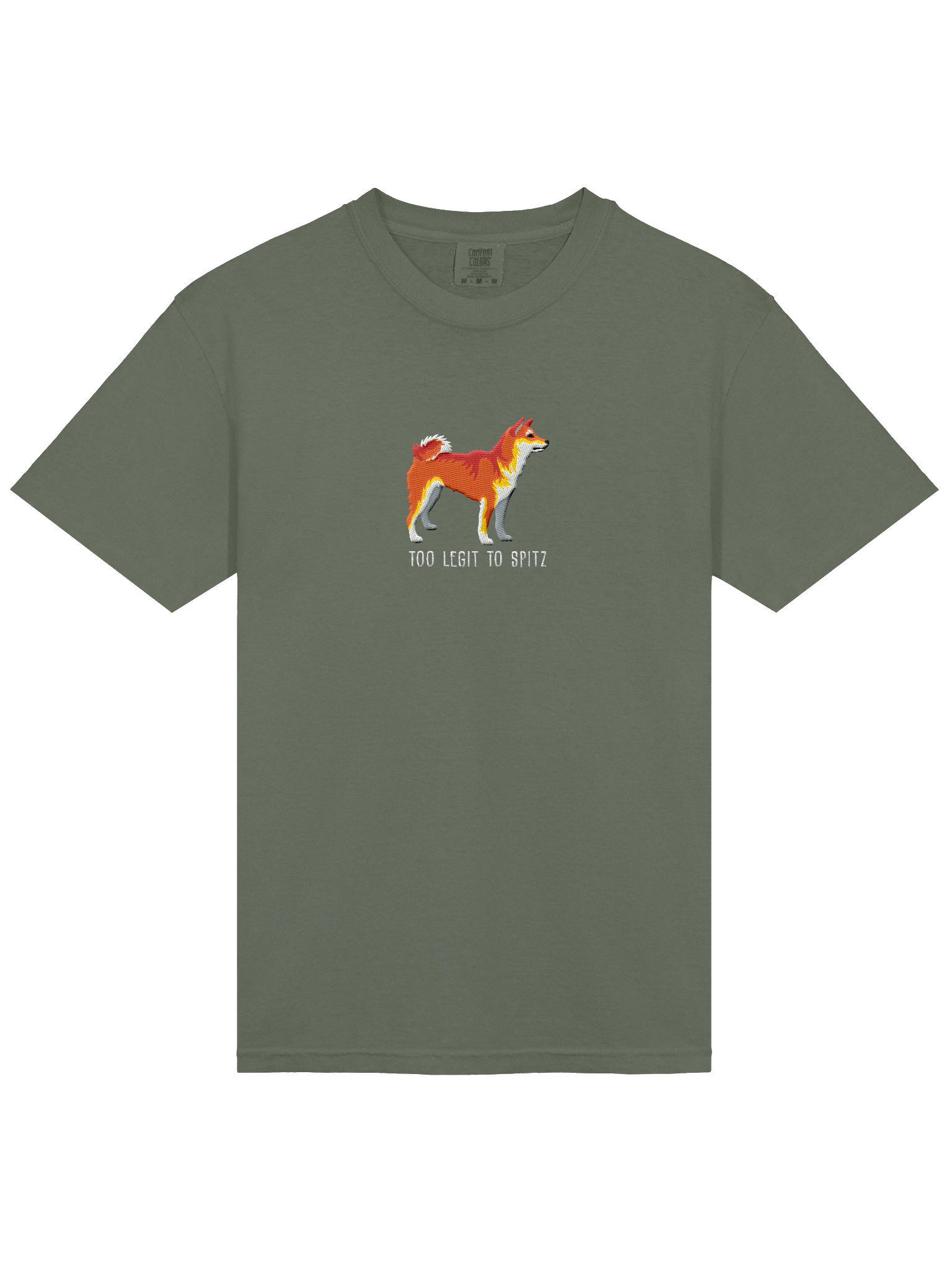 Too Legit to Spitz T-Shirt(Embroidered) of a Shiba Inu(Red) product image (33)