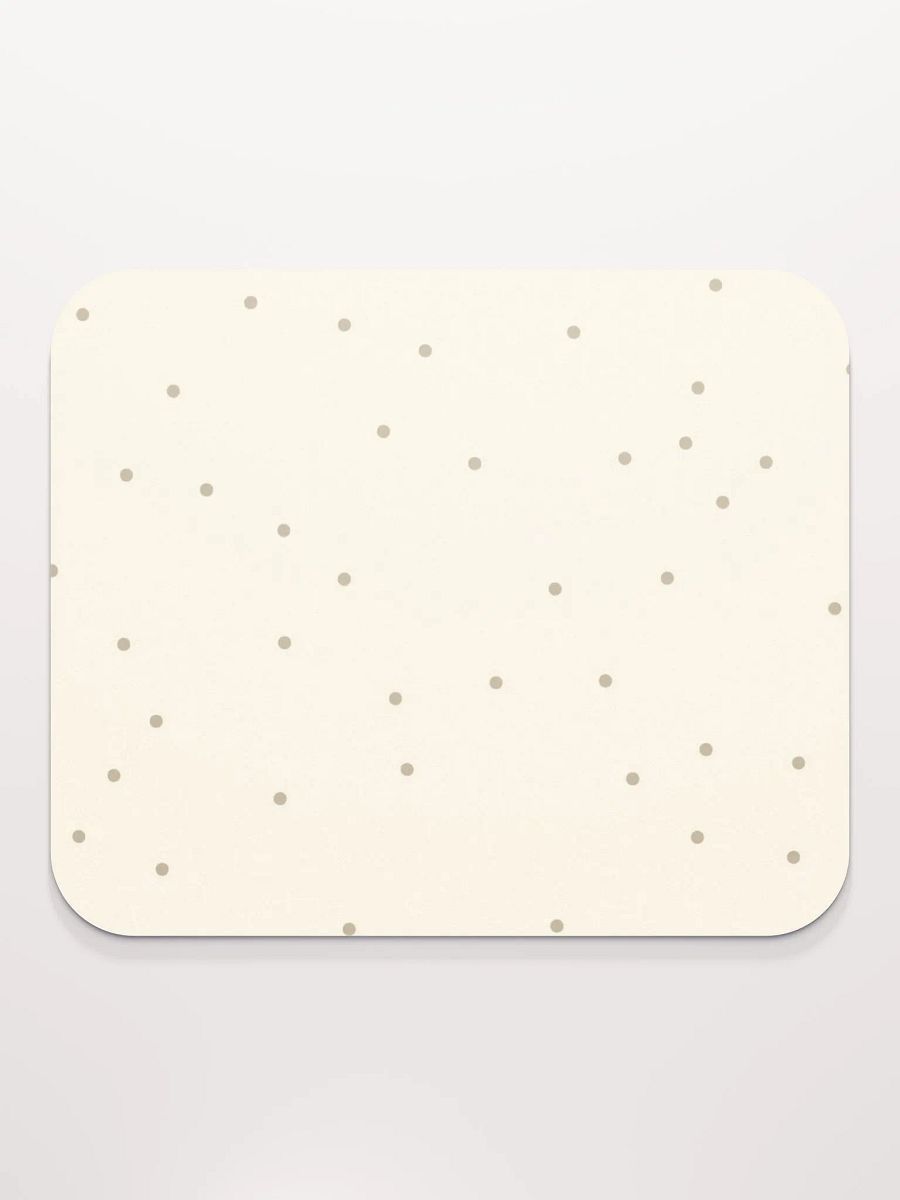 Beige Dot Bliss Mouse Pad product image (2)