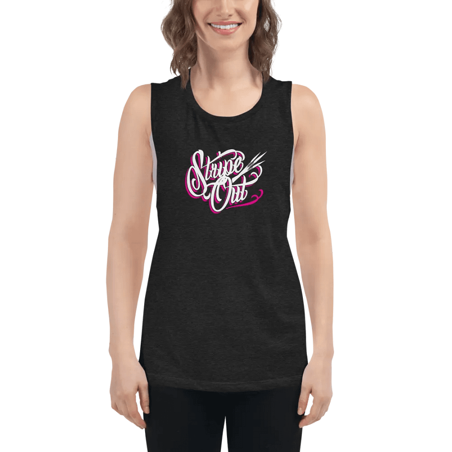 Ladies’ Muscle Tank - Stripeout product image (5)