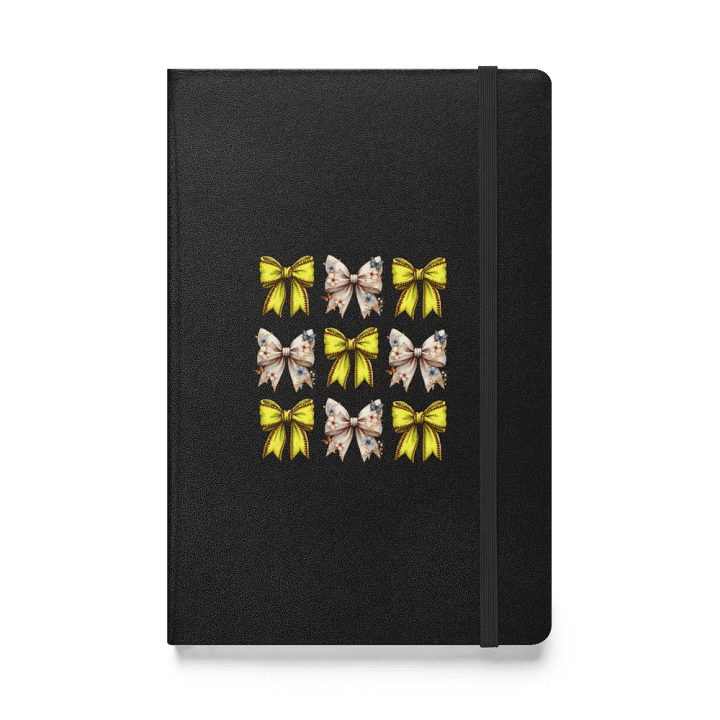 Spring Bows Softball Floral Fantasy Hardcover Notebook product image (1)
