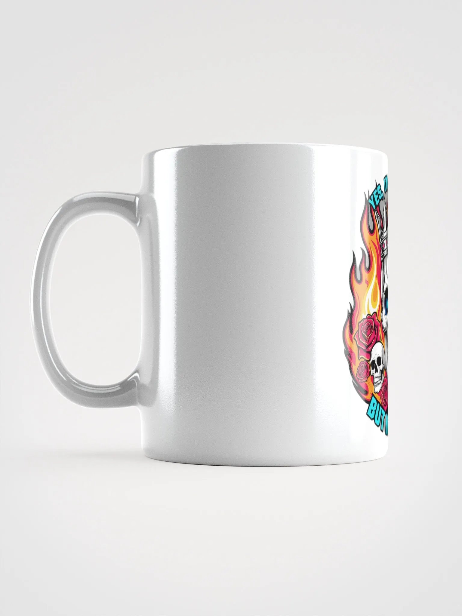 Flaming Skull Crown Mug product image (6)