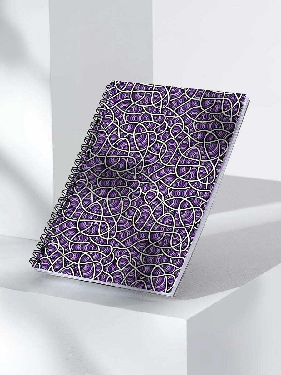 Weirdly Zen Spiral Notebook - Purple Maze product image (3)
