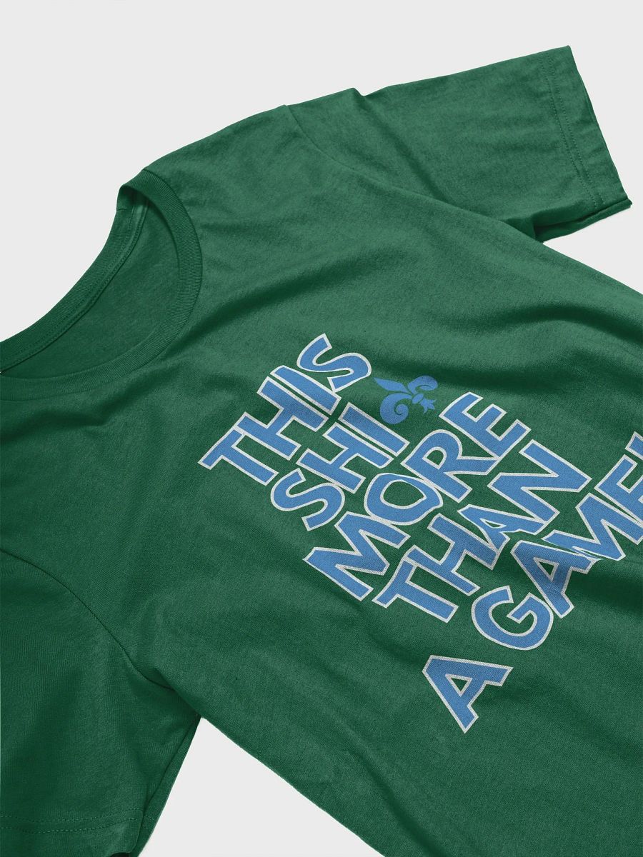 This Shit More Than A Game Shirt (Green and Light Blue) product image (3)