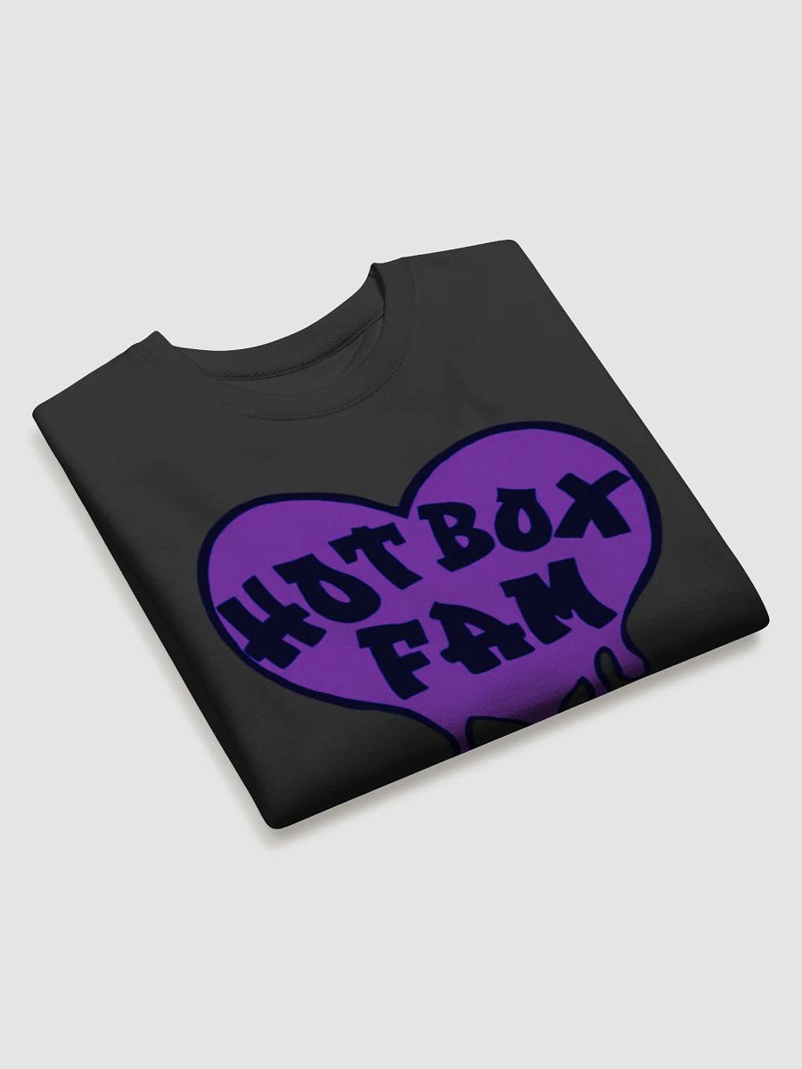 UNISEX HOT BOX FAM SOLID DARK PURPLE LOGO SWEATSHIRT product image (24)