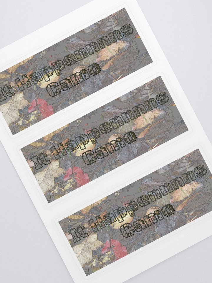 Kiss Cut Sticker Sheet with Background - MossyOak - It Happennnns Camo product image (1)