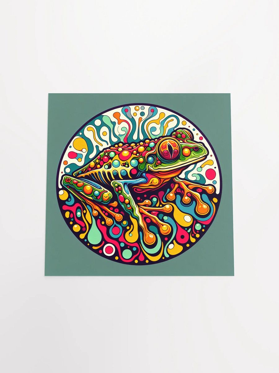 Psychedelic Frog Poster in Five Sizes product image (4)