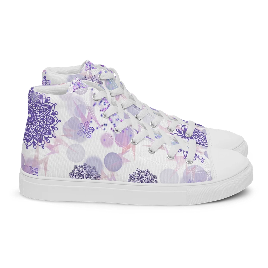 Lilac Mandala Lace Up Womens Shoes product image (15)