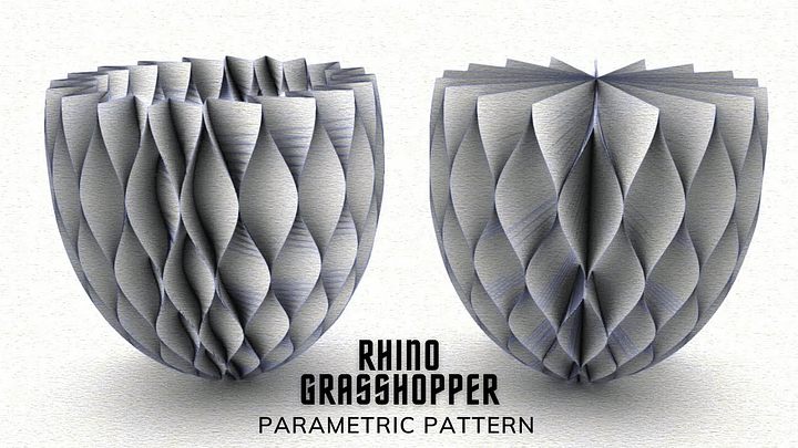 Parametric Floral Pattern Design Grasshopper Rhino Files Download product image (1)