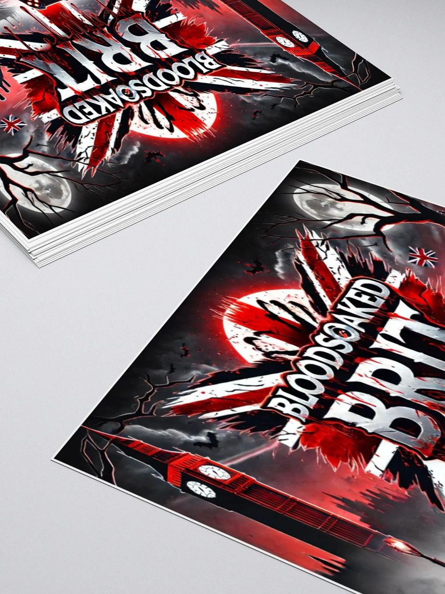 BloodSoakedBrit Header Vinyl Sticker 💥 product image (12)