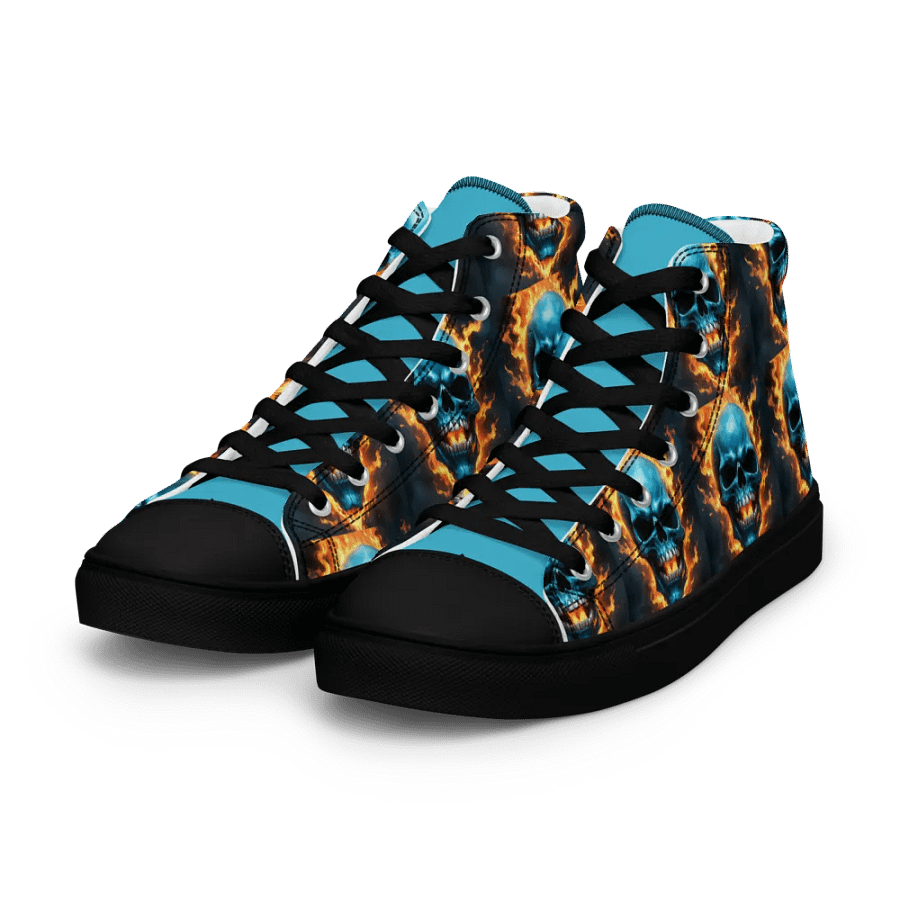 Inferno Blue Skull Men's High Tops product image (7)