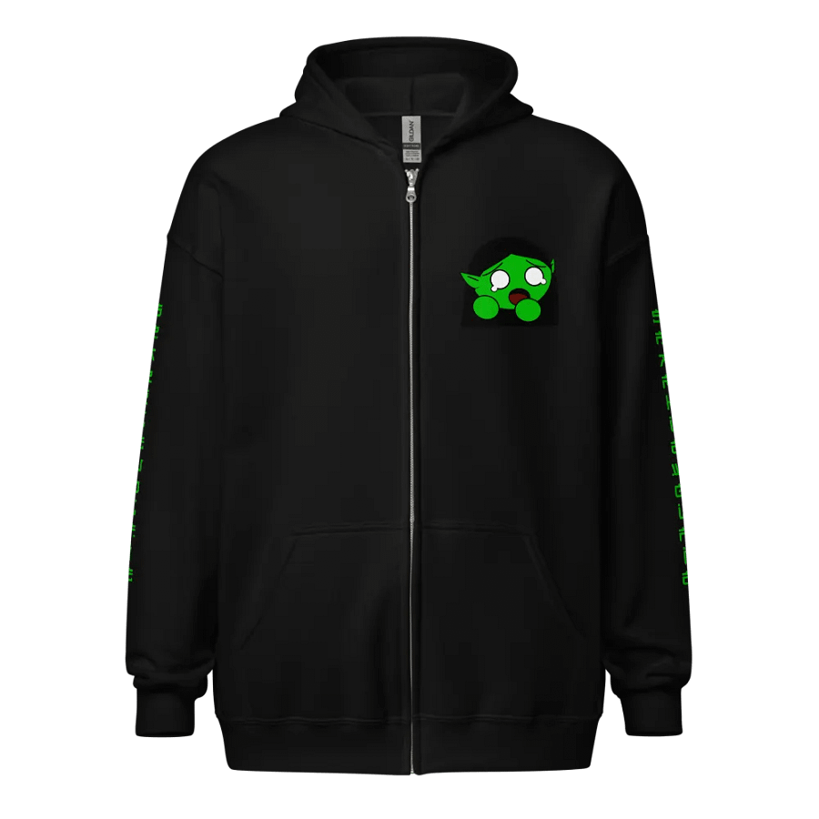 Scared Gremlin Zip-Up Hoodie product image (1)
