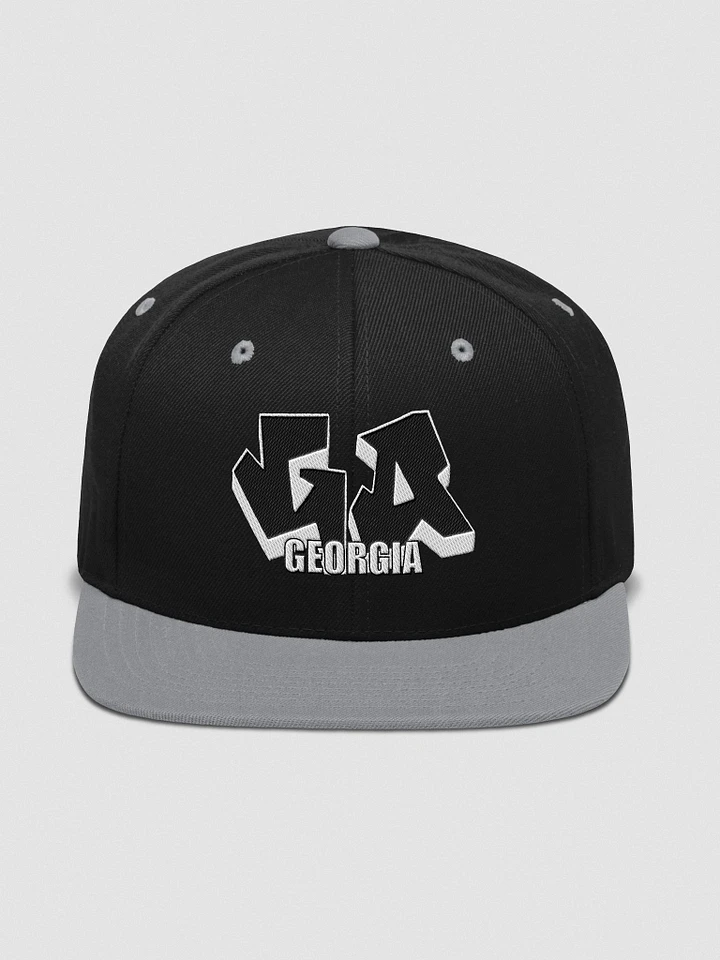 GEORGIA, GA, Graffiti, Yupoong Wool Blend Snapback Hat product image (1)