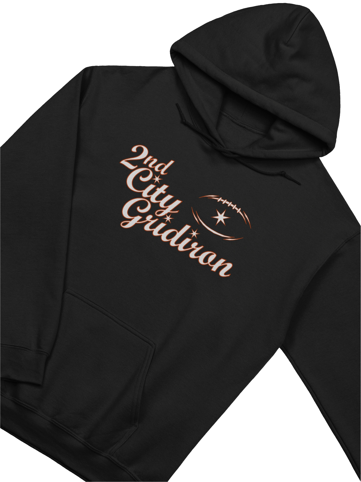 2nd City Gridiron White w/ Orange Hoodie product image (3)