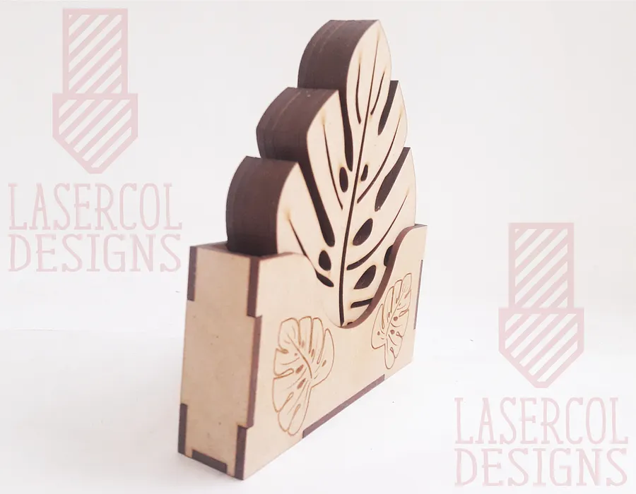 Leaf Coasters (6) Set 1 - Laser Cut Files product image (6)