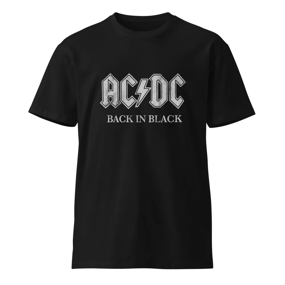 AC/DC 'Back in Black' Premium Unisex T-Shirt product image (2)