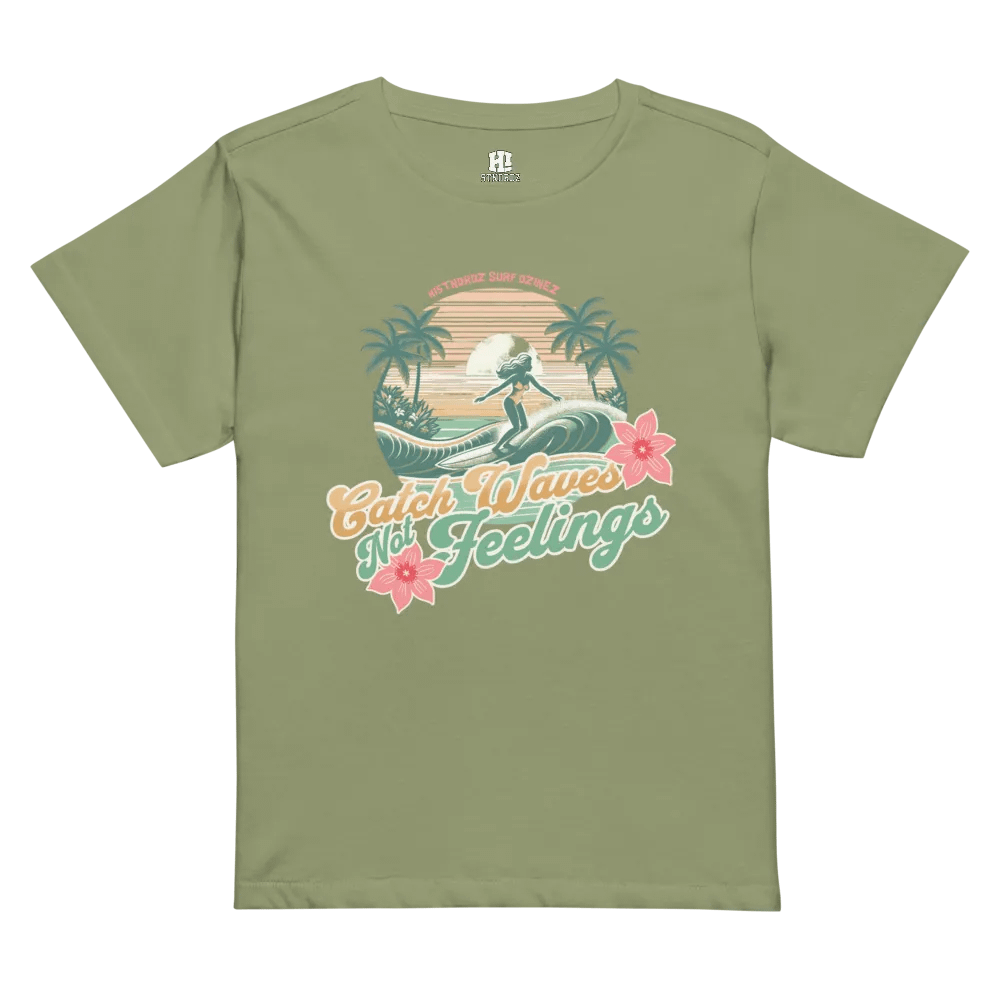 Womens CATCH WAVES NOT FEELINGS TEE product image (6)