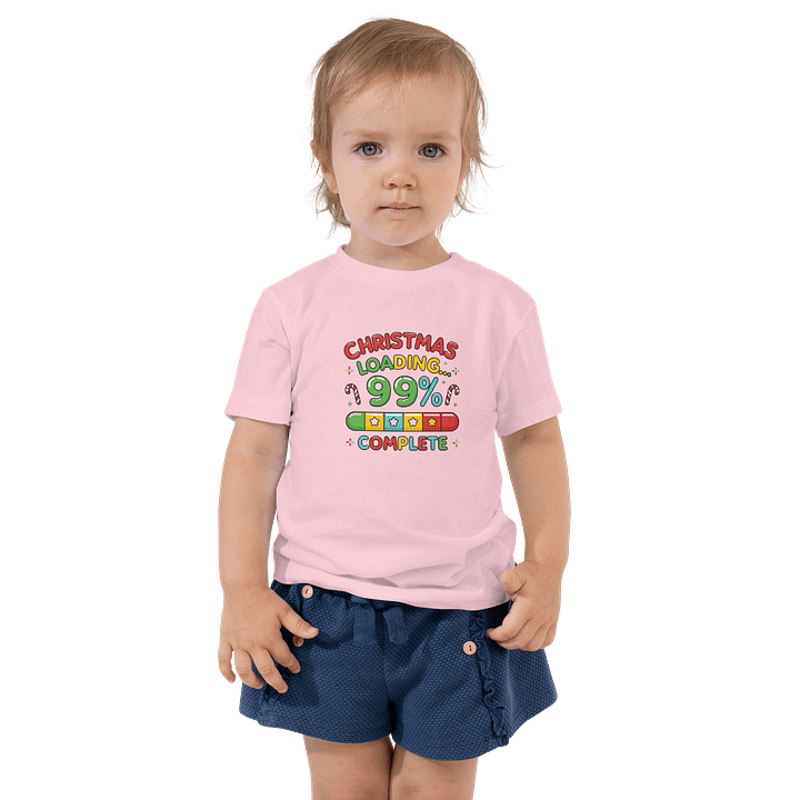 Christmas loading 99% complete Toddler T-Shirt product image (1)