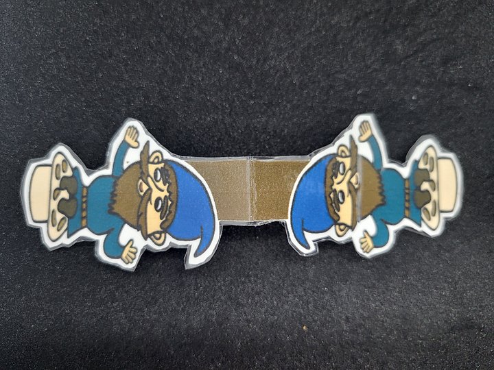 Male Gnome Sitting on a Mushroom Magnetic Bookmark product image (2)