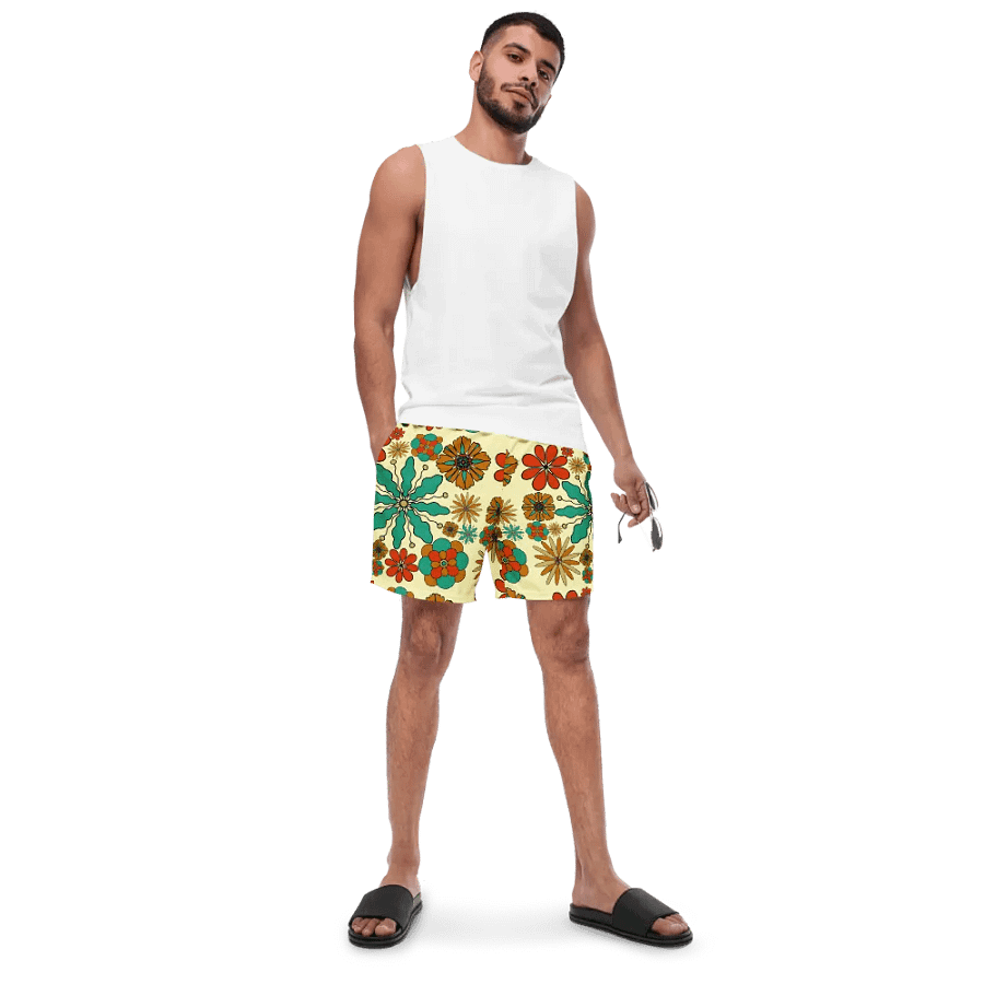 Retro Floral Swim Shorts product image (7)