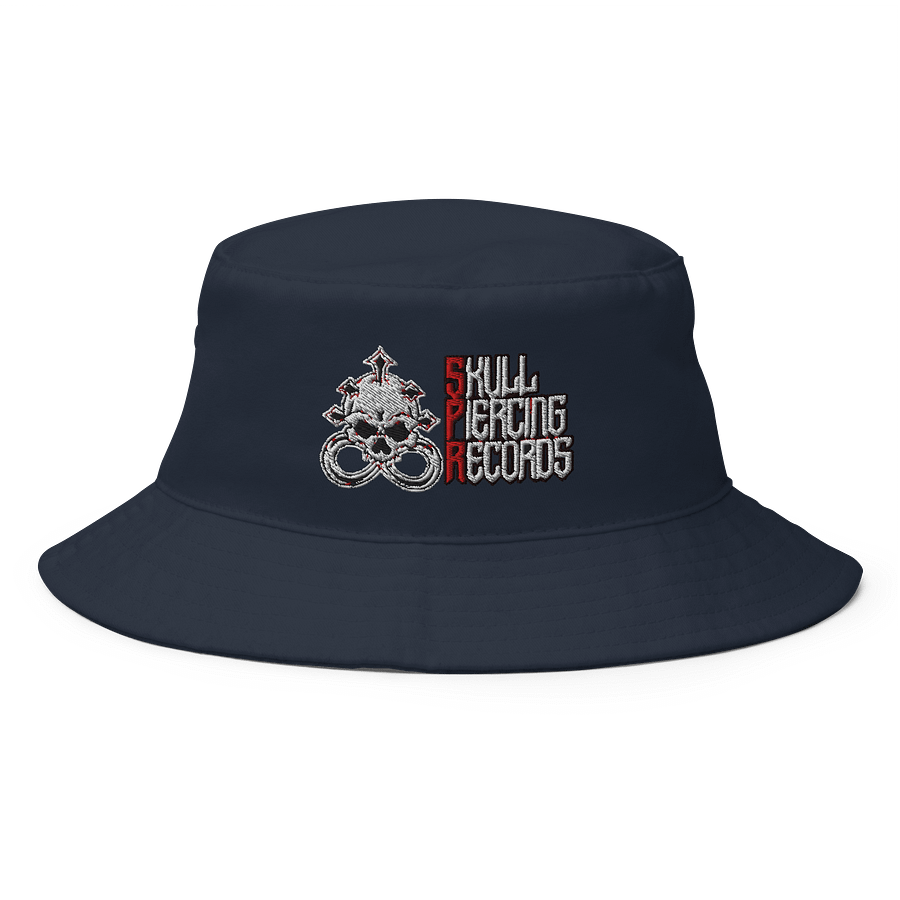 Skull Piercing Records Bucket Hat (Black Logo) product image (1)