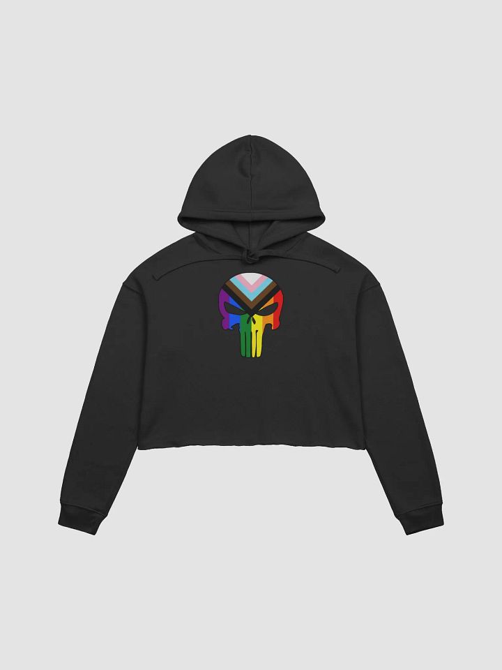 Thin Rainbow Line - Punisher Cropped Hoodie product image (3)