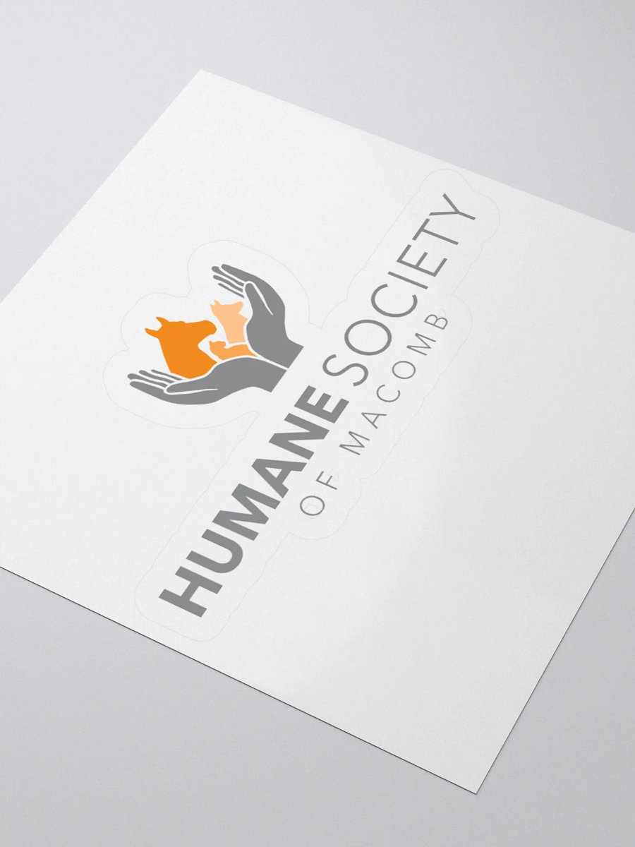 Humane Society of Macomb Logo Sticker product image (8)