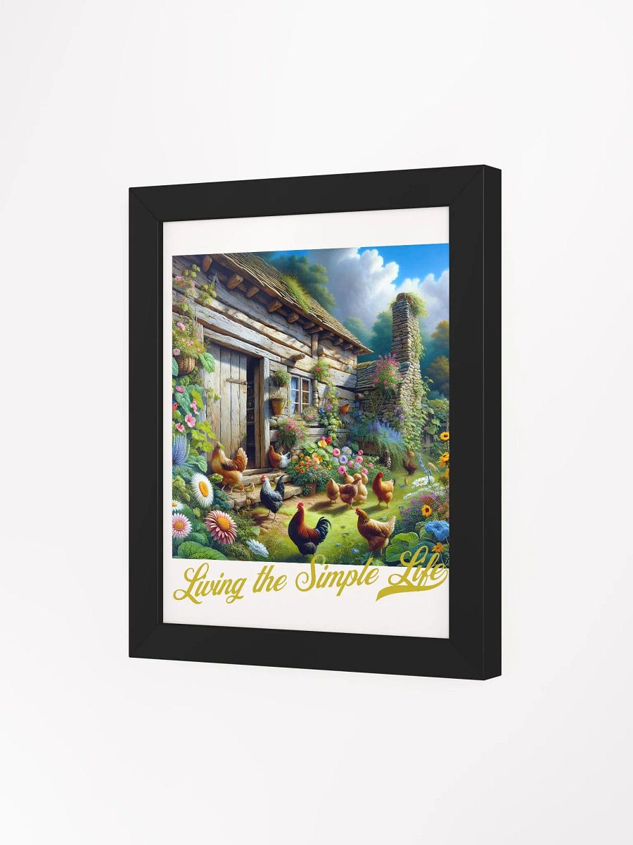 Living the Simple Life Framed Poster | Serene Living | Tranquil Life | Simple Joys Wall Art | Peace and Simplicity Decor | Serenity in Simplicity | Calming Wall Decor | Live Simply, Live Fully product image (3)