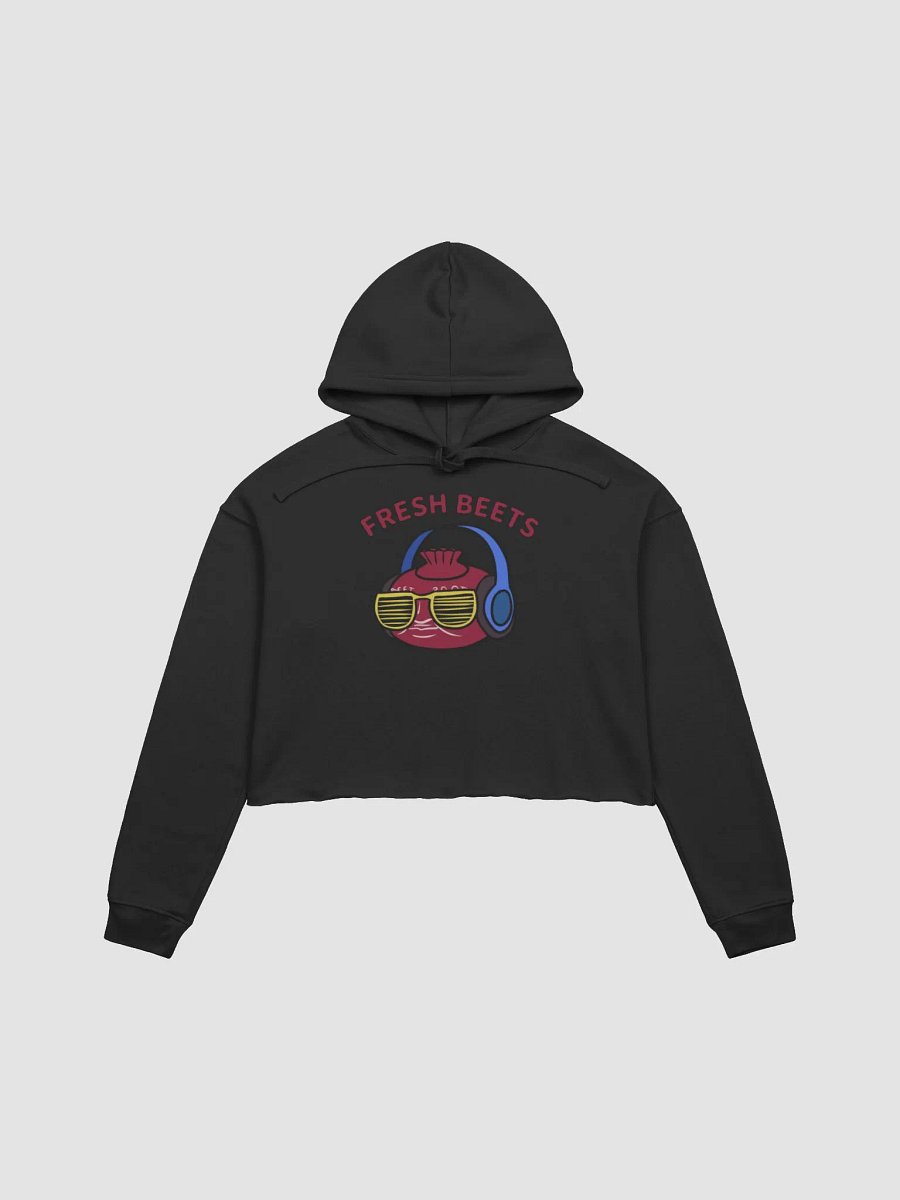 Fresh Beets with Beet Poot fleece crop hoodie product image (2)