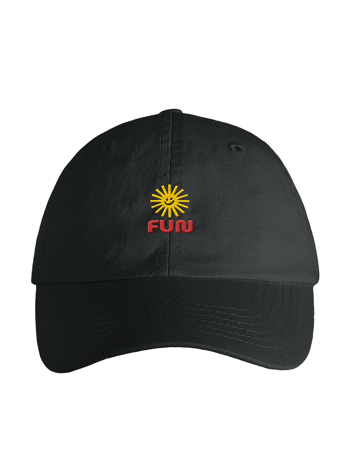 Youth “FUN” Cap with Smiling Sun | Adjustable Cotton Twill Hat product image (1)