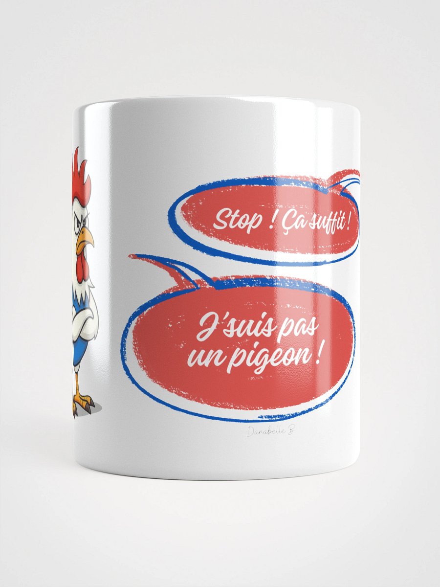 Mug Blanc, Coq Râleur - Stop ça suffit et J'suis pas un pigeon - Cadeau Humour Français product image (1)