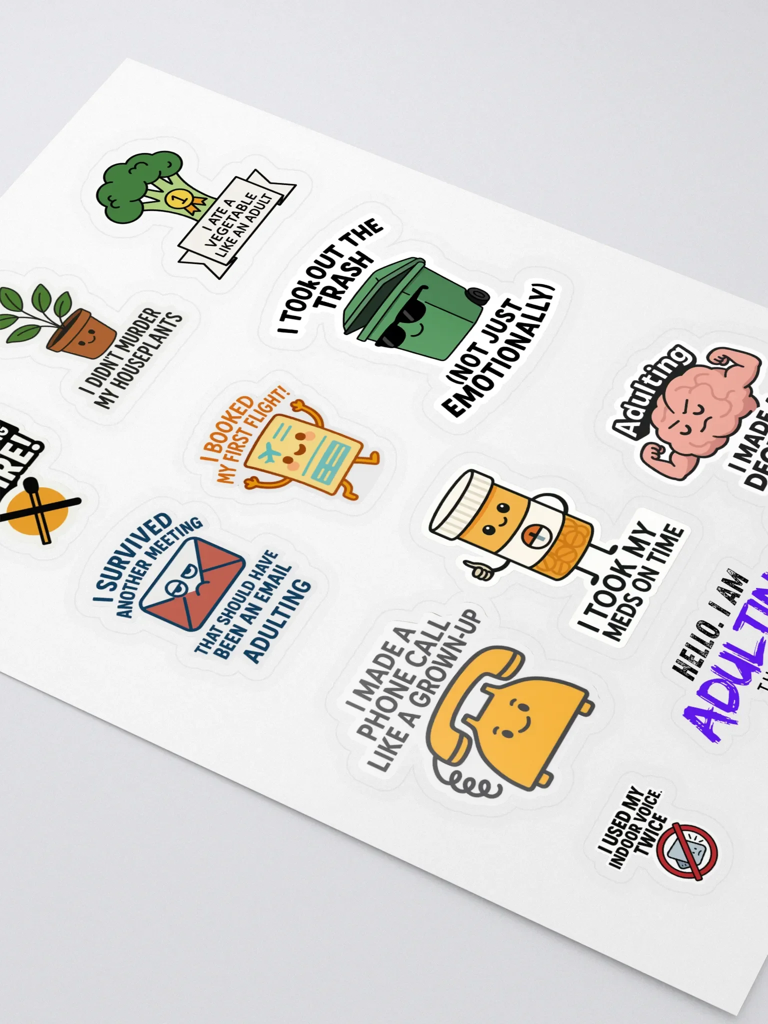 Adulting Achievements Sticker Sheet product image (2)
