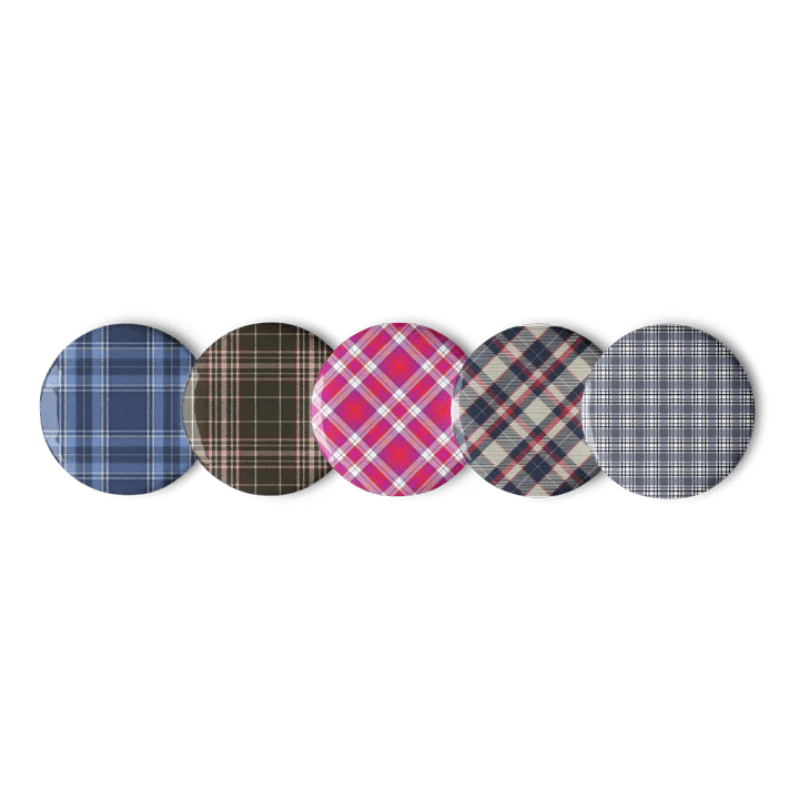 "Pretty Plaid" Pin Button Set product image (2)