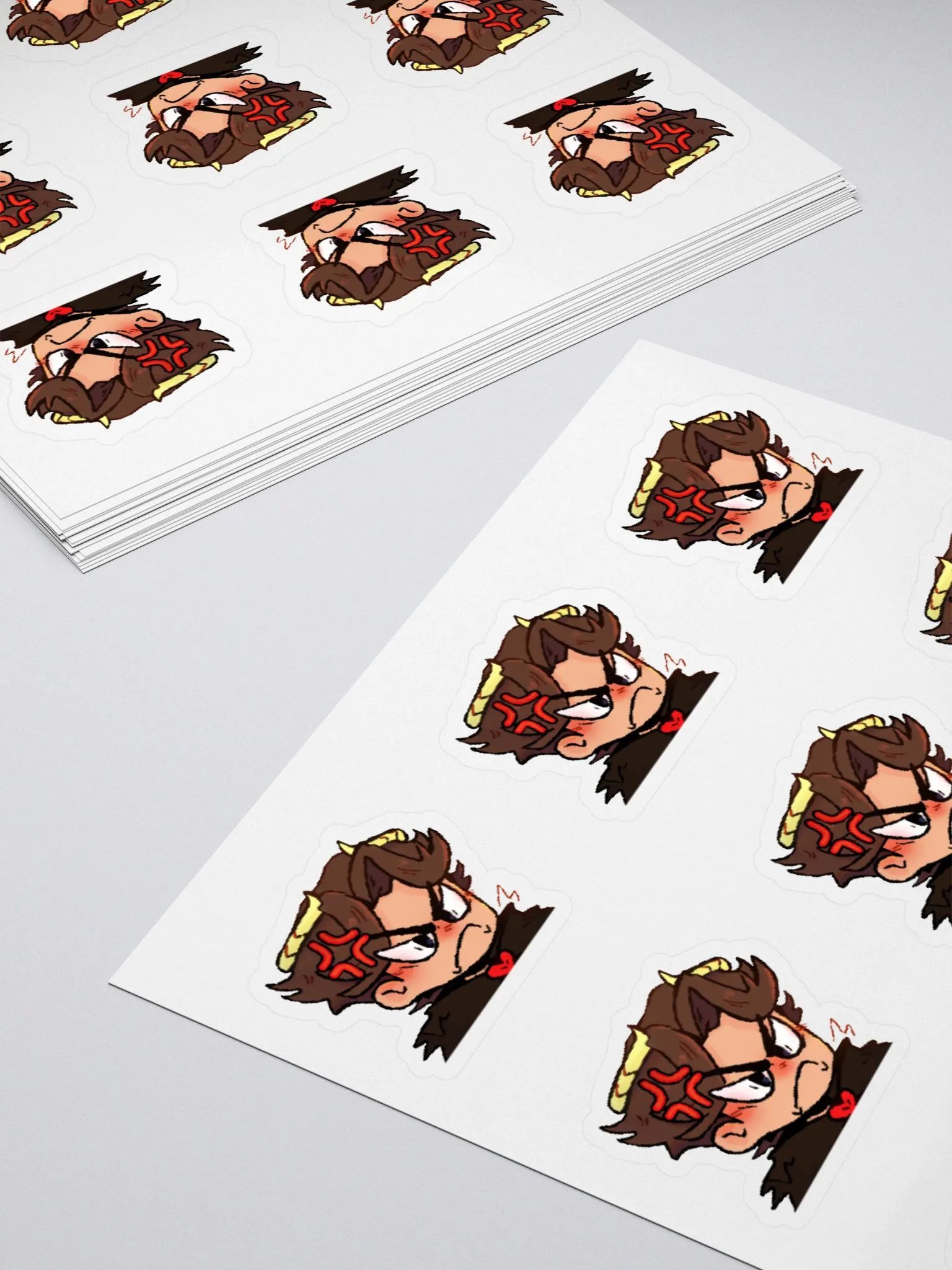 Nukeri Emote Sticker Set - 9x Angry product image (10)