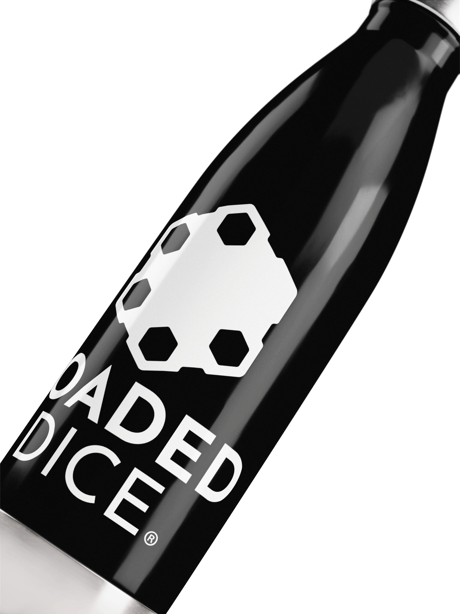 Loaded Dice Stainless Steel Water Bottle Black product image (5)
