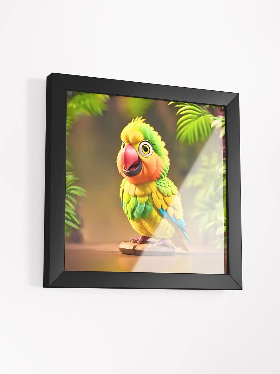 Endangered Species - Mexico - Yellow-headed Parrot Eco-Friendly Ayous Wood Framed Poster product image (3)