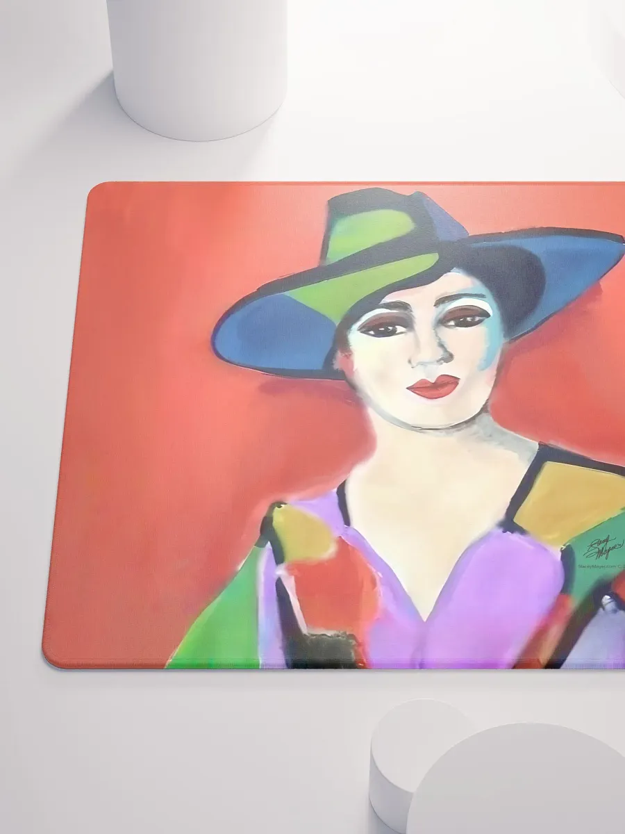 Donna with Hat Gamers Mouse Pad product image (6)