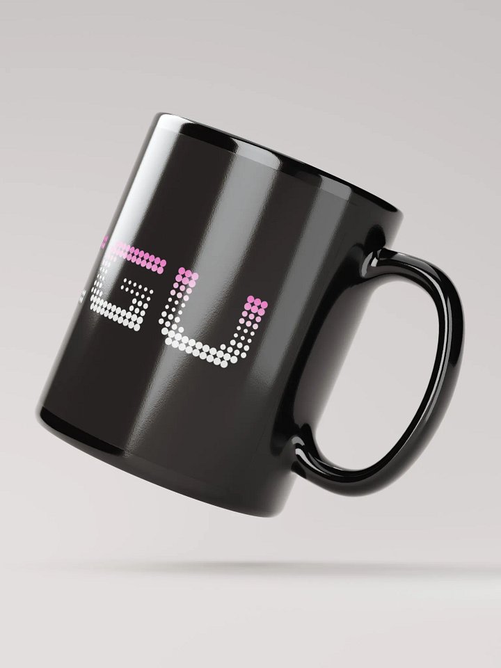 DJ Megu Logo Black Glossy Mug product image (2)