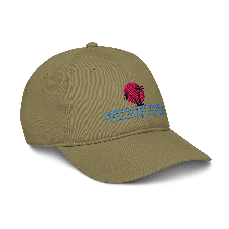 Synthwave Sunset Organic Cap product image (6)