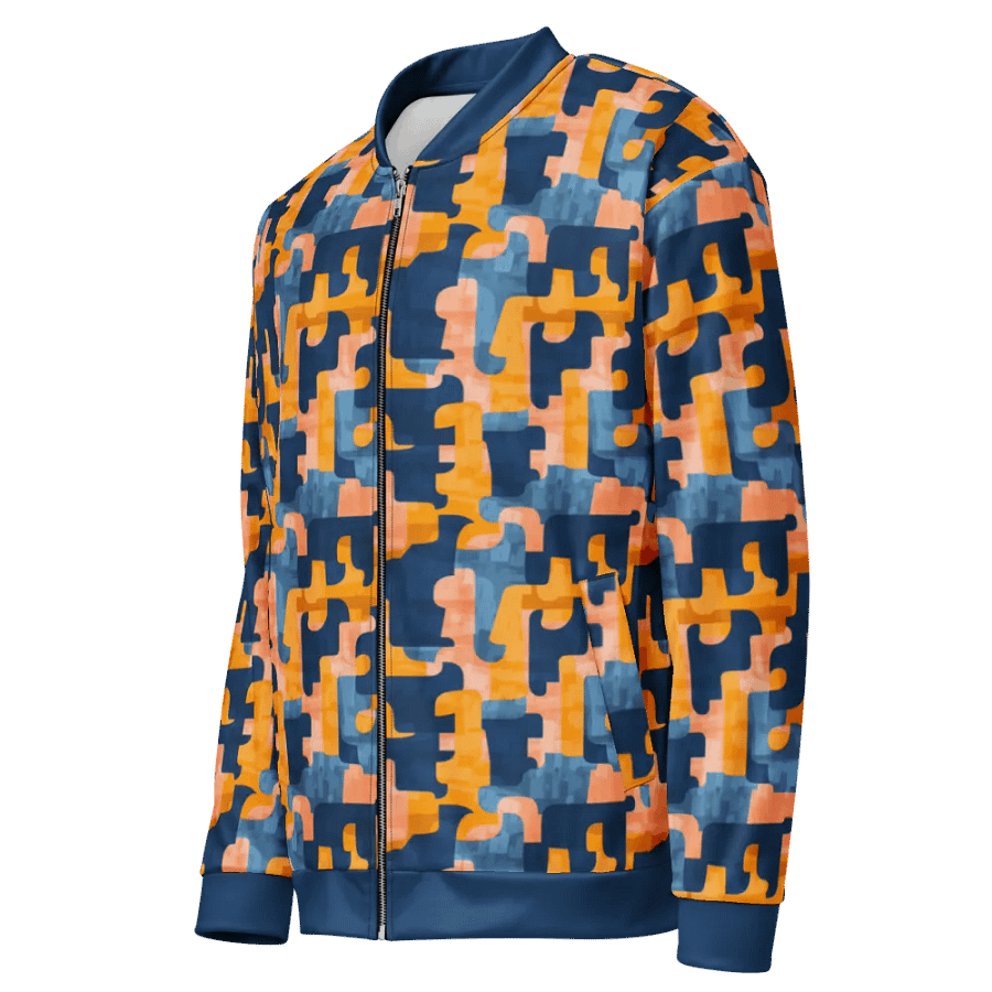 Flowing Shapes | Unisex Bomber Jacket product image (4)