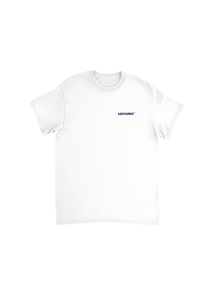 ILES YAURENT © Maglia bianca latte in cotone con motivo ricamato product image (1)