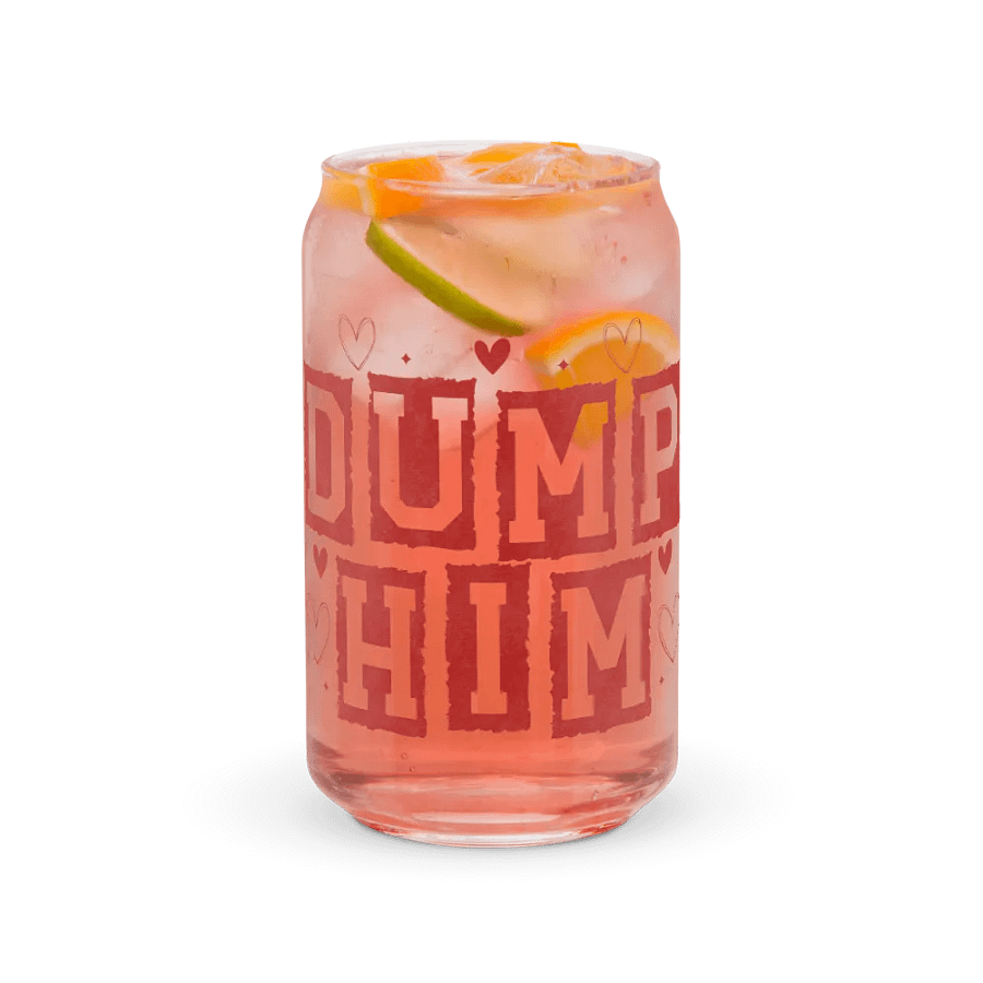 Red 'DUMP HIM' Glass product image (7)