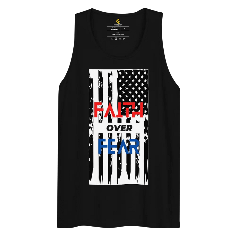 Faith Over Fear Patriotic Tank Top product image (10)