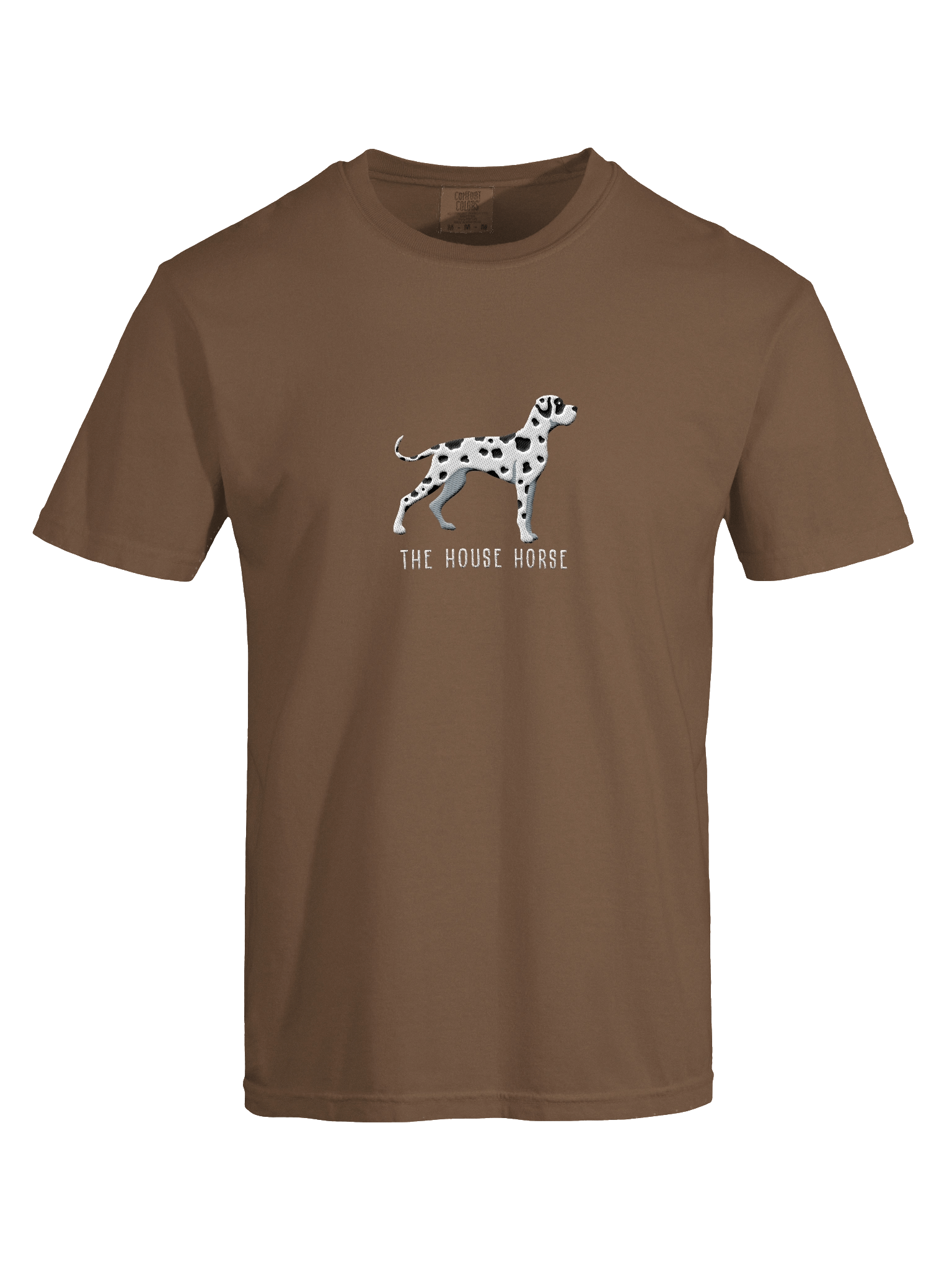 The House Horse T-Shirt(Embroidered) of a Great Dane(Harlequin) product image (17)
